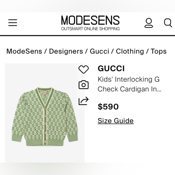 SWEATER: Green & White Cropped Cardigan, NWOT - Picture 9 of 12